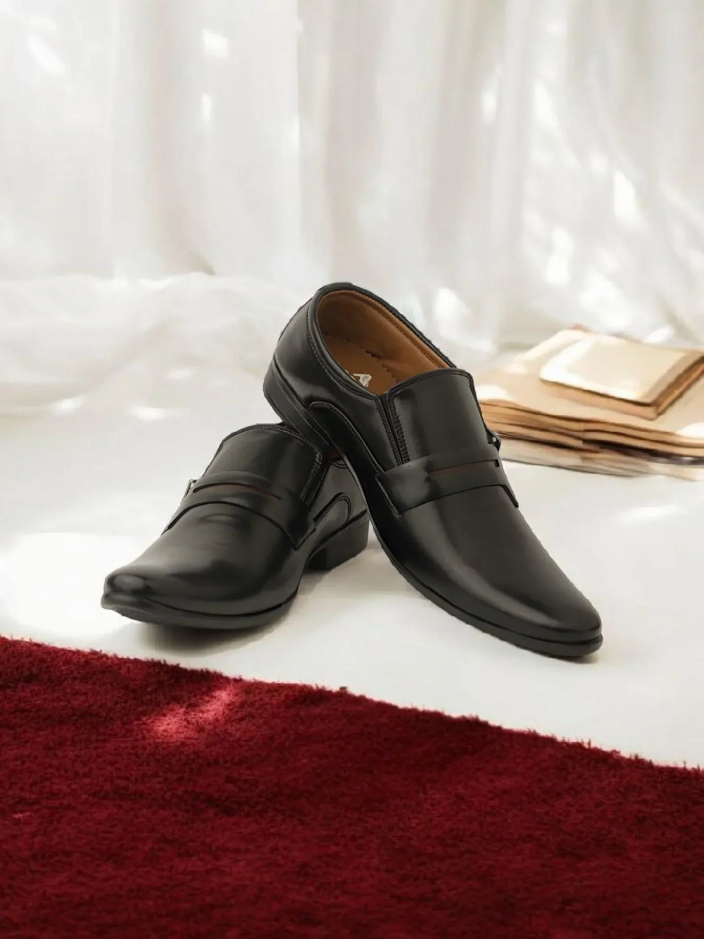 Formal Shoes AK-31 BLACK side Buckle