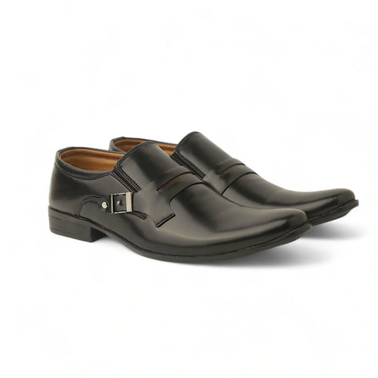 Formal Shoes AK-31 BLACK side Buckle